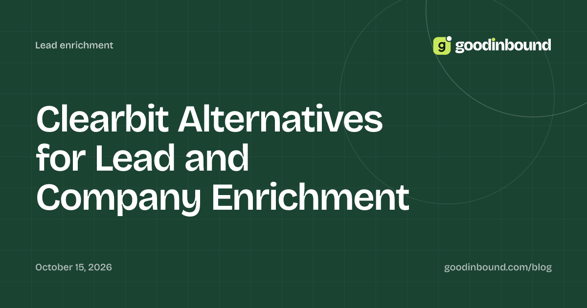 Clearbit Alternatives for Lead and Company Enrichment